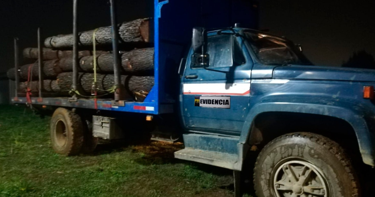PDI detiene a implicados robo de madera en Valdivia