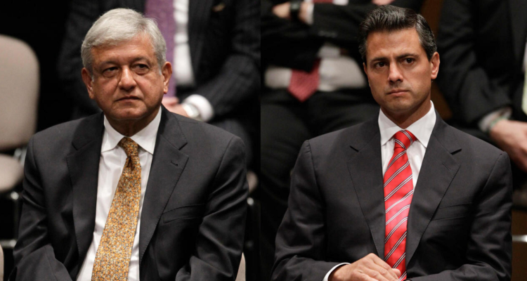 Andrés Manuel López Obrador del PRD y Enrique Peña Nieto del PRI.