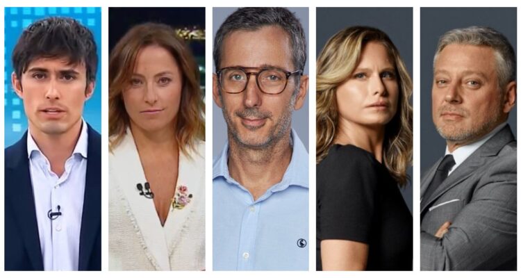 Diferentes periodistas que muestran su apoyo a Matías del Río tras haber sido desplazado de Estadio Nacional.