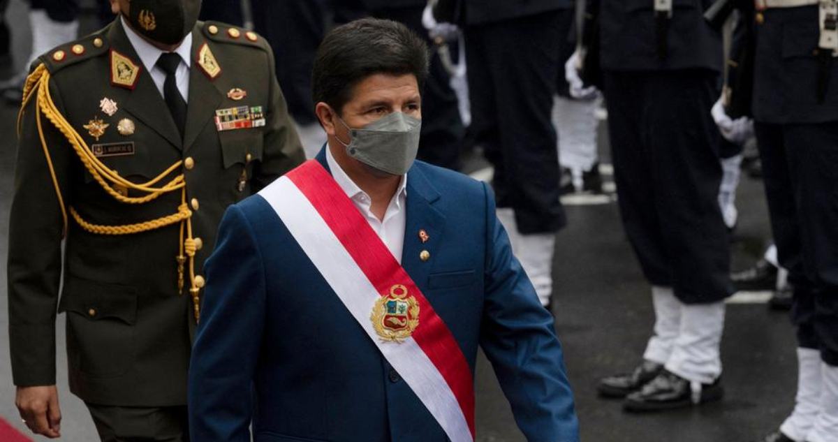 Perú Congreso pide procesar a presidente Castillo por traición a la Patria