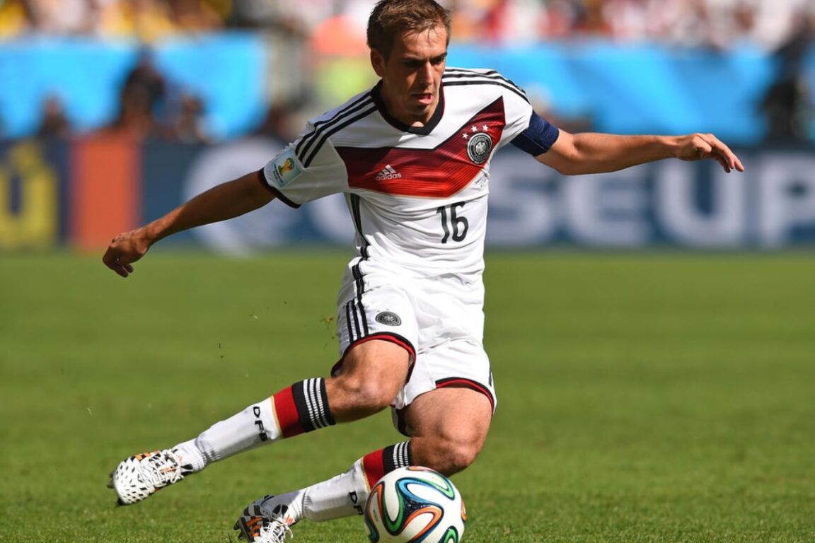 Philipp Lahm jugando el Mundial 2014.