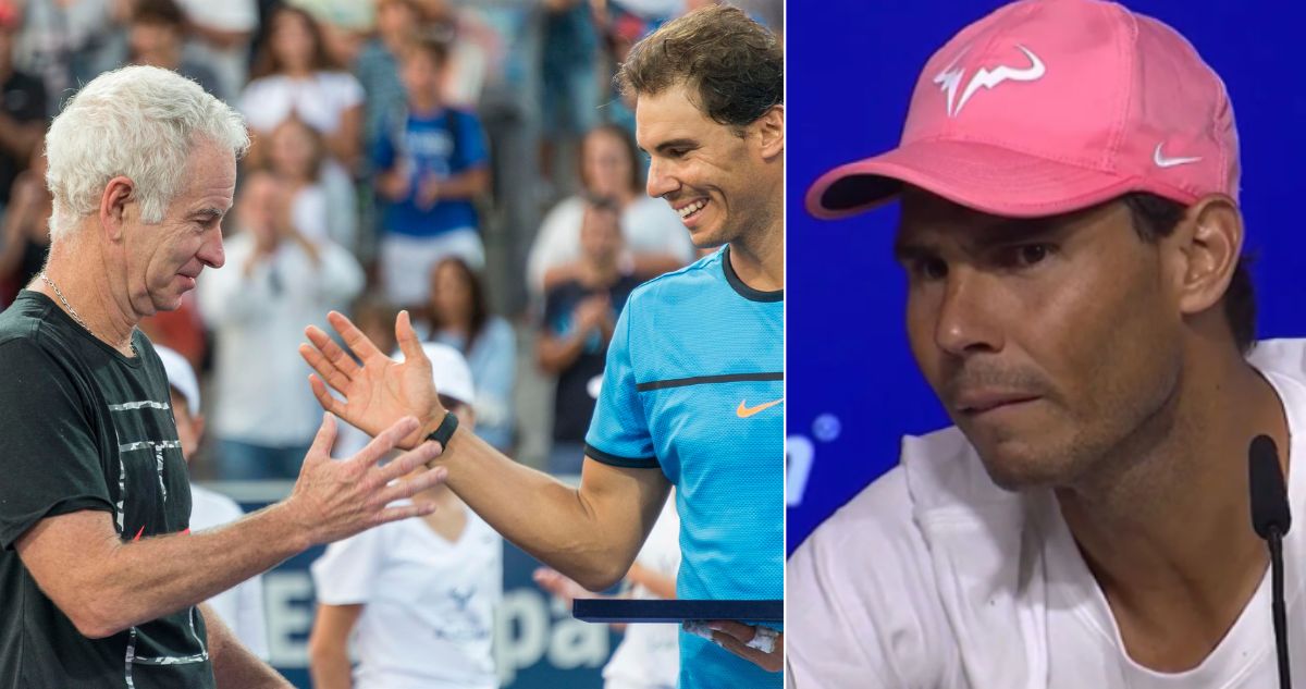 Rafael Nadal fue contundente contra John McEnroe