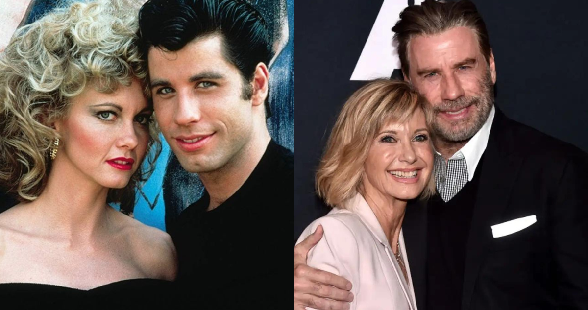 Olivia Newton-John y Travolta