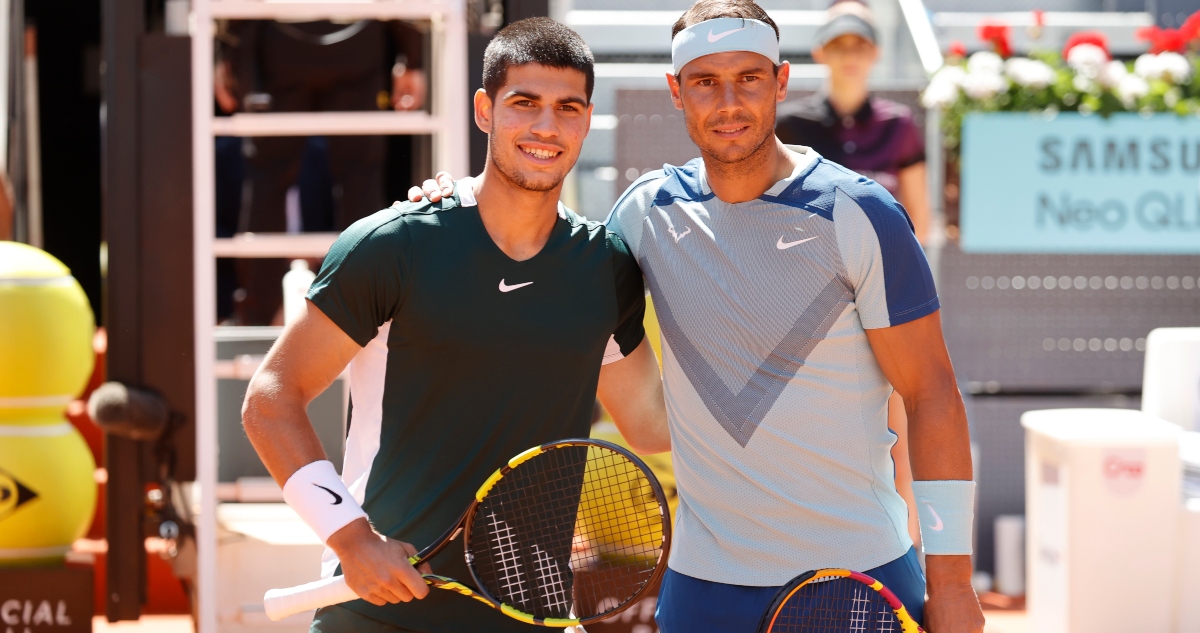Carlos Alcaraz y Rafael Nadal