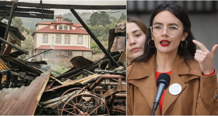 Vallejo ataque incendiario en Contulmo