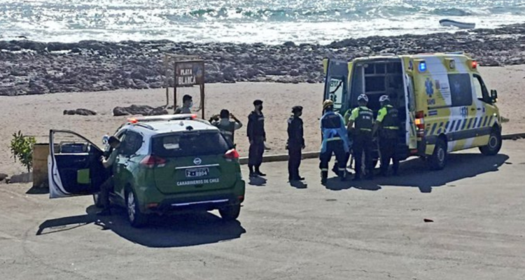 volcamiento de bote pesquero en Antofagasta