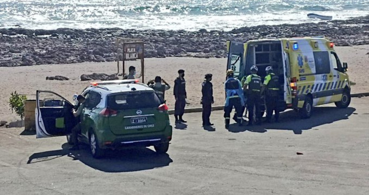 volcamiento de bote pesquero en Antofagasta
