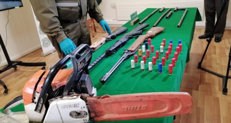 Allanamiento collipulli detenidos