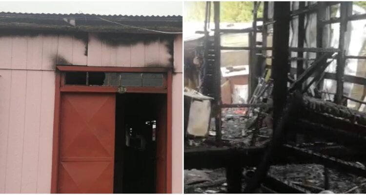 Arrendatario quema casa