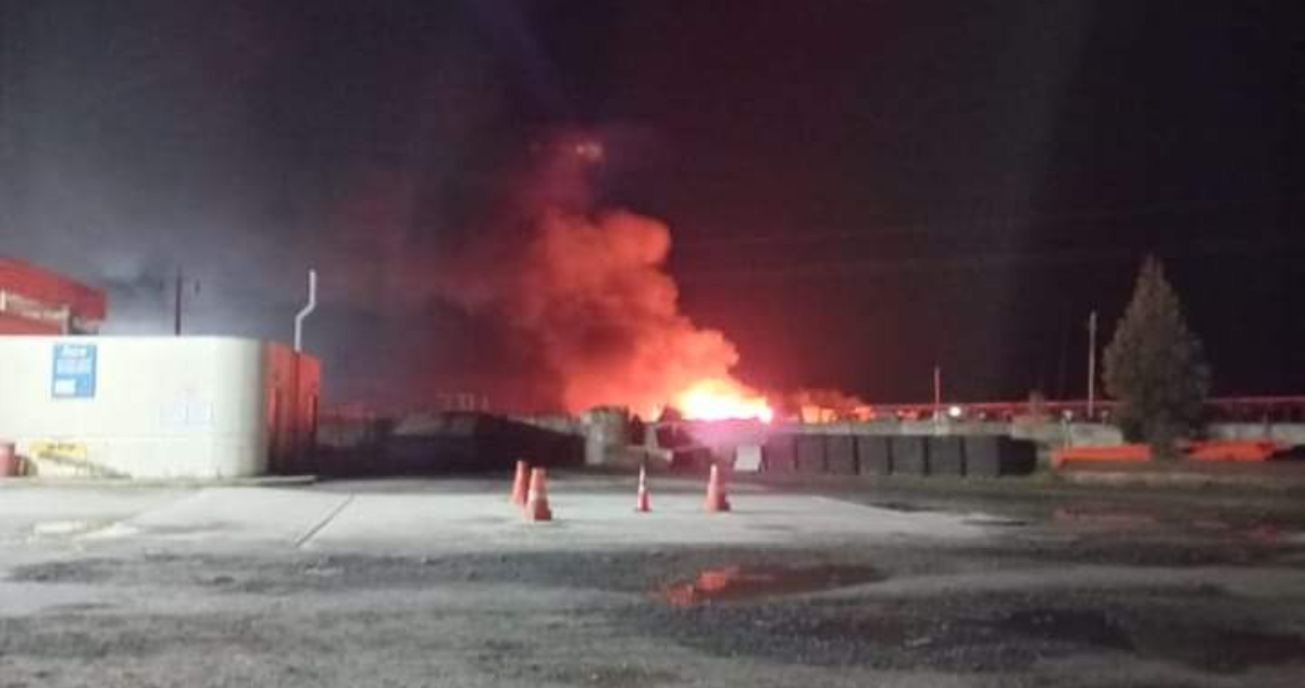Ataque incendiario en Carampangue