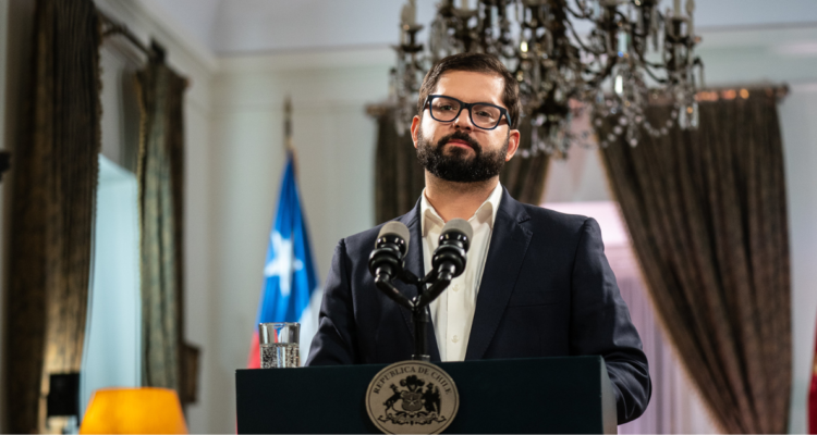 Gabriel Boric, presidente de Chile