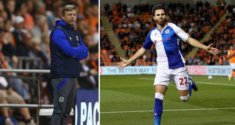 El DT del Blackburn Rovers celebra la permanencia de Ben Brereton.