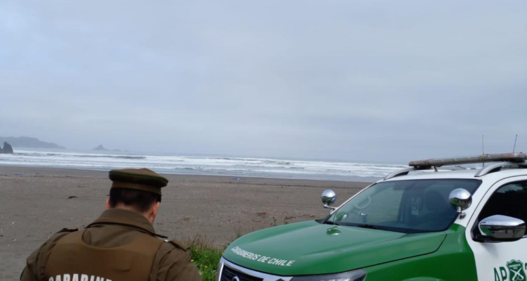 cadáver playa Pichicuyin Mariquina