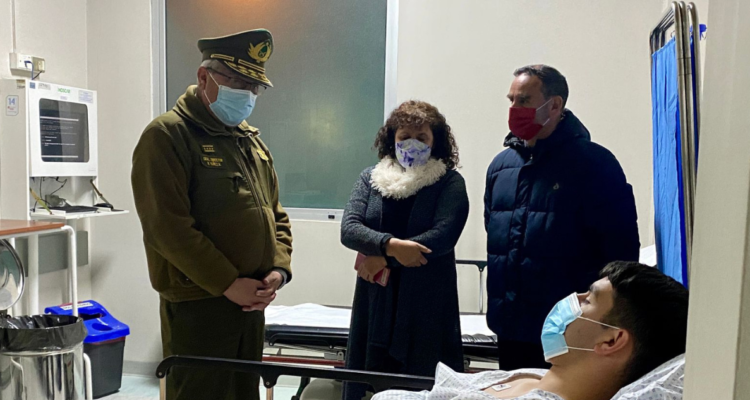 carabinero baleado San Joaquín