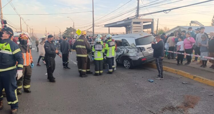 Colisión Biotrén Vehículo