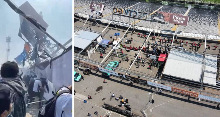 Colo Colo reaccionó al colapso de Cordillera del Estadio Monumental.