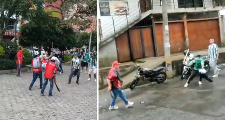 Violentas escenas en Colombia.