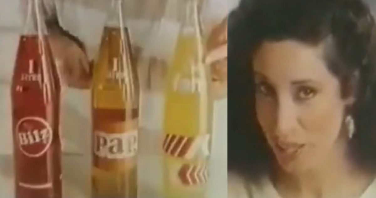 comercial ochentero de bebida