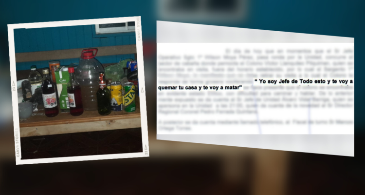 “Voy a quemar tu casa y te voy a matar”: comunero ebrio amenaza a gendarme en CET de Cañete.