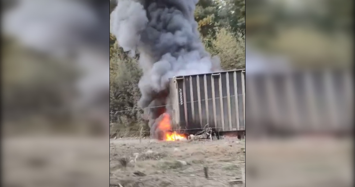 Confirman nuevo ataque incendiario en fundo de Mulchén 4 vehículos fueron quemados