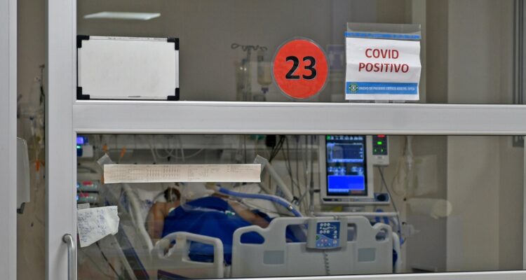 Un paciente internado por covid-19.