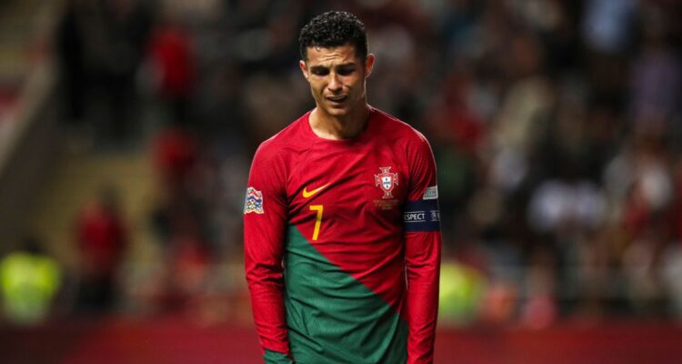 Cristiano Ronaldo en el duelo ante España por la Nations League.