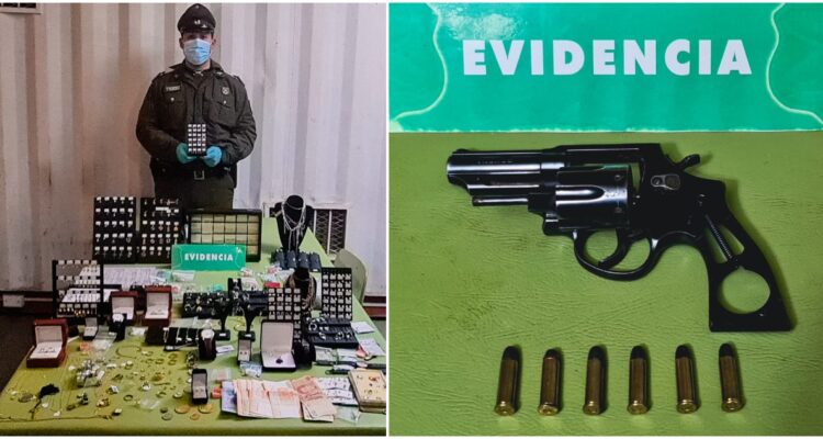 Detenidos por robo en joyería