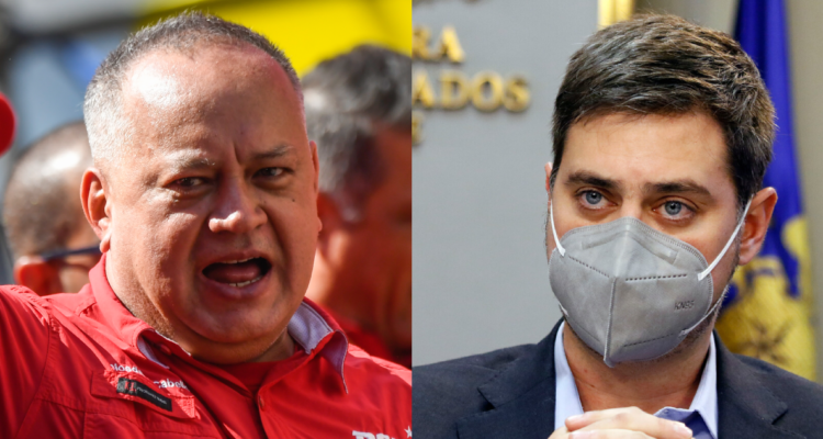 Diosado Cabello (izquierda) y diputado Daniel Manouchehri.