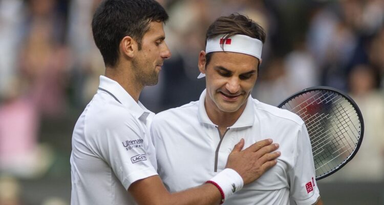 Novak Djokovic y Roger Federer