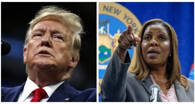 Donald Trump y Letitia James.