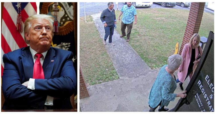 Videos revelan visitas de aliados de Trump a oficinas electorales de Georgia