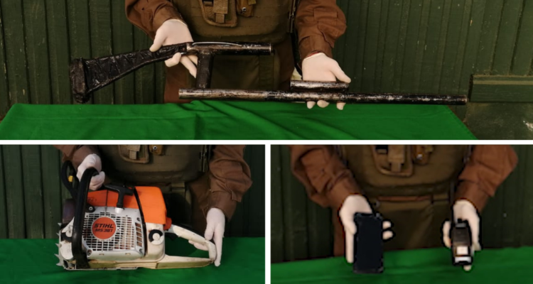 Encuentran motosierra, escopeta hechiza, radio y celulares en operativo por corte de rute en Purén