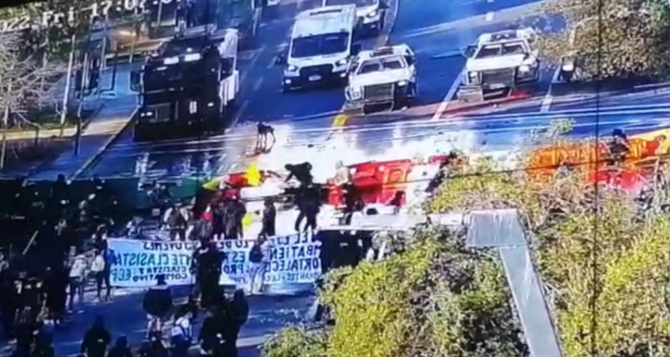 enfrentamientos carabineros Providencia