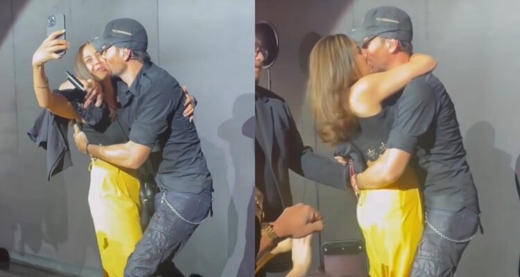 Enrique Iglesias causa polémica por efusivo beso con una fan en Las Vegas: lo publicó en Instagram