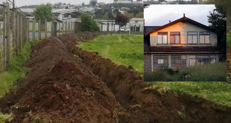 Zanja en ex hogar de menores
