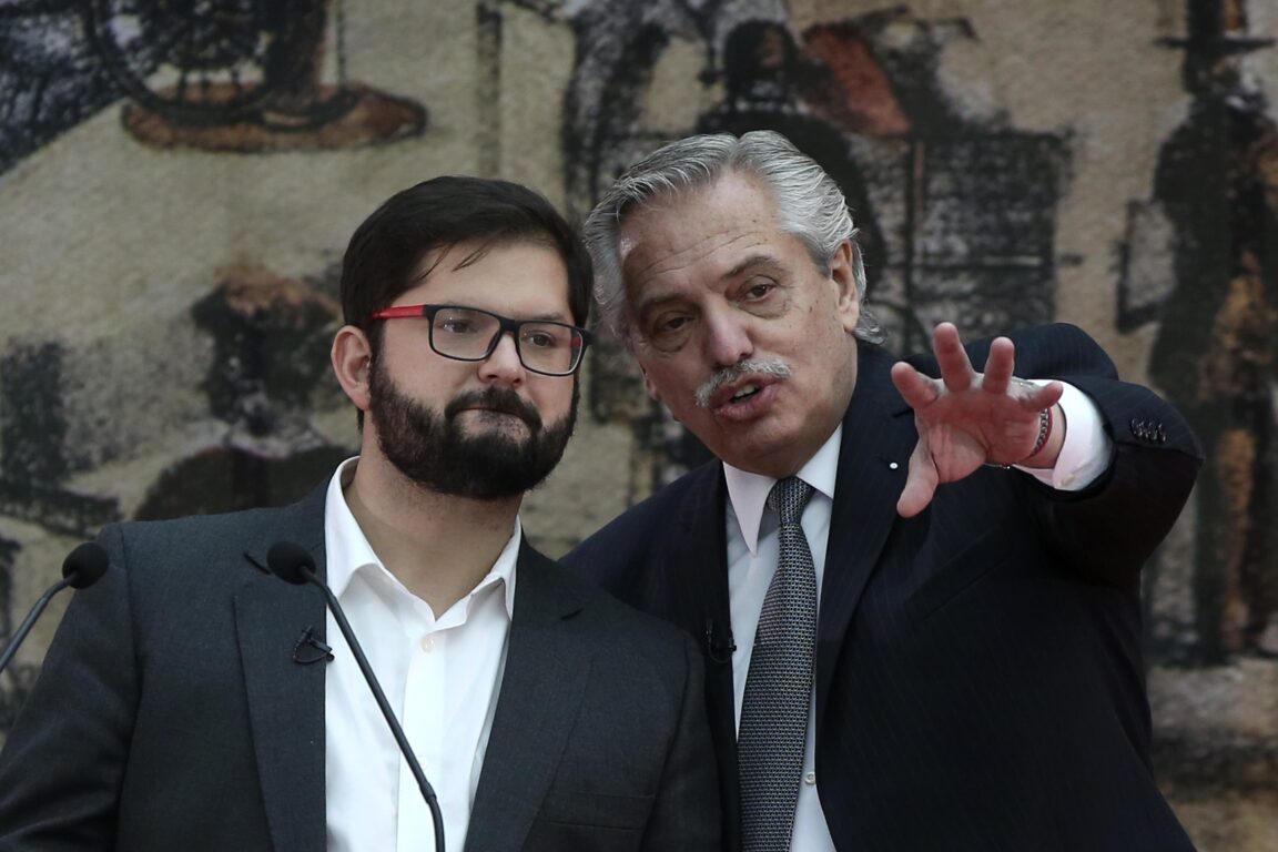 Gabriel Boric y Alberto Fernández