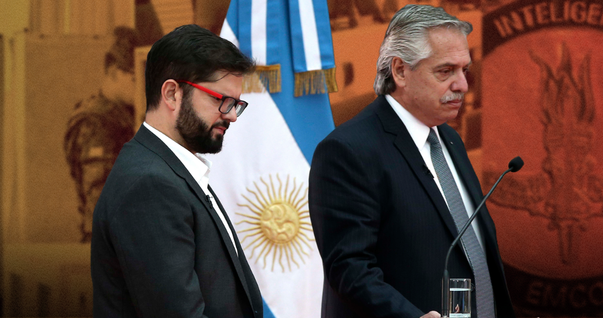 Gabriel Boric y Alberto Fernández