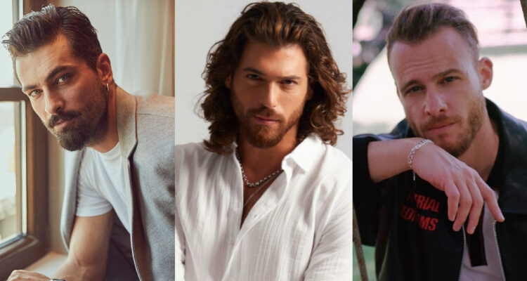 Onur Tuna, Can Yaman y Kerem Bursin. Los actores son galanes de las teleseries turcas que se emiten en Chile.