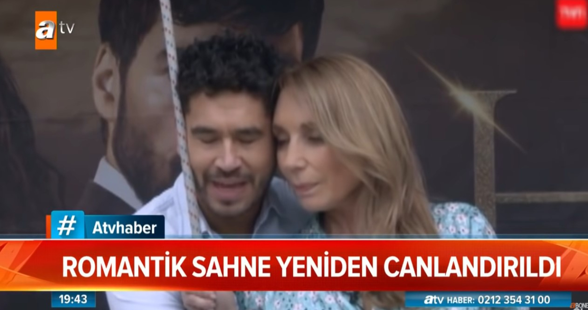 Gino Costa y Karen Doggenweiler en la tv turca.