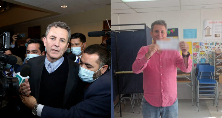 Gonzalo de la Carrera muestra su voto