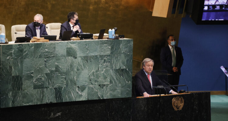 Guterres abre Asamblea General de la ONU El Mundo está en peligro y paralizado