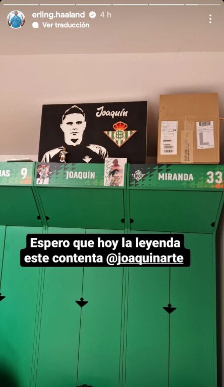 Erling Haaland dedica goleada ante el Sevilla a su amigo Joaquín.