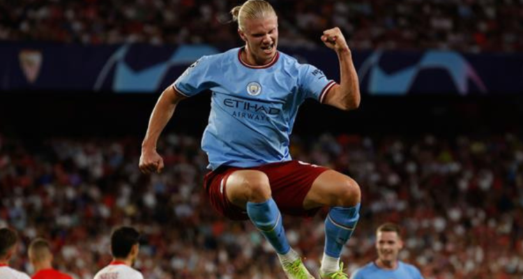 Erling Haaland dedica la goleada a su amigo Joaquín del Real Betis.