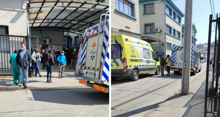 Evacúan el Hospital de Lota.