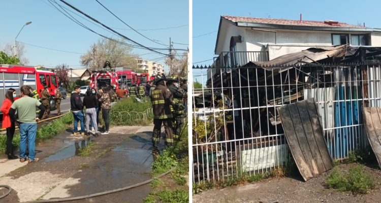 incendio hogar ancianos Macul