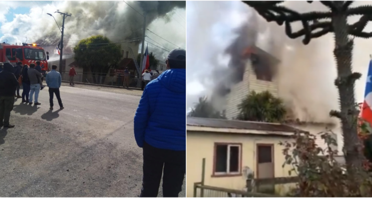 Incendio destruye iglesia de Trapi