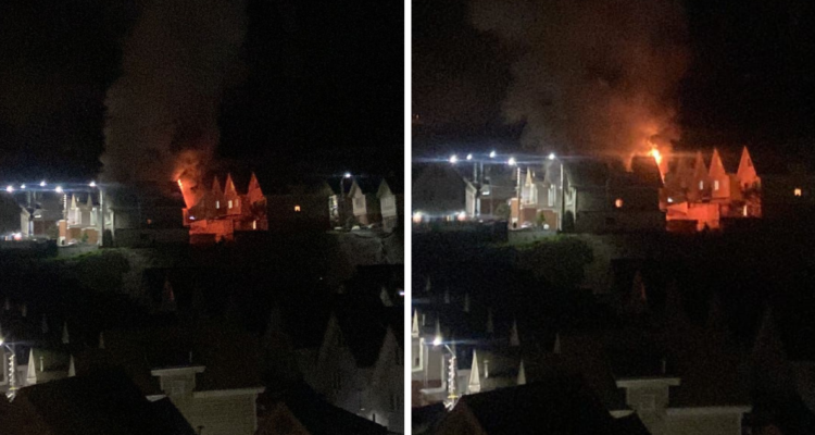 Mujer termina con quemaduras tras incendio en sector Paso Hondo de Quilpué.