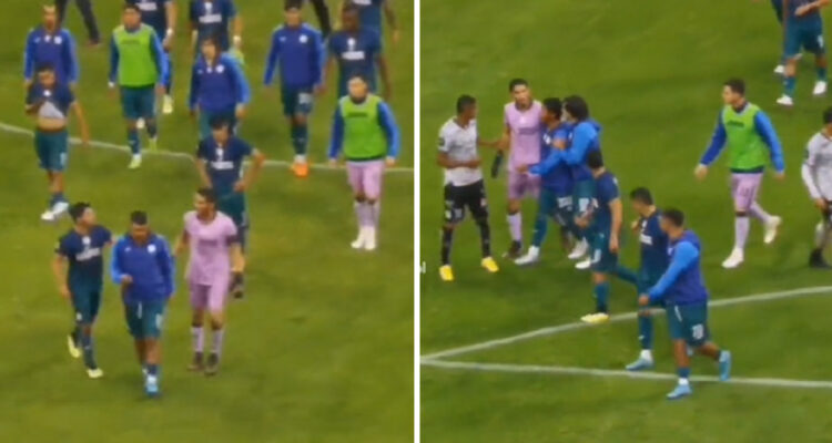 Iván Morales protagonizó violento entrevero con capitán de Cruz Azul.