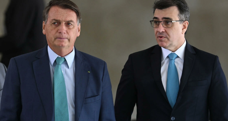 Jair Bolsonaro y su canciller.