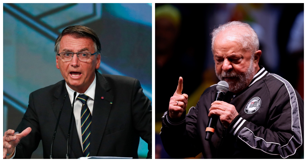 Jair Bolsonaro y Lula da Silva.